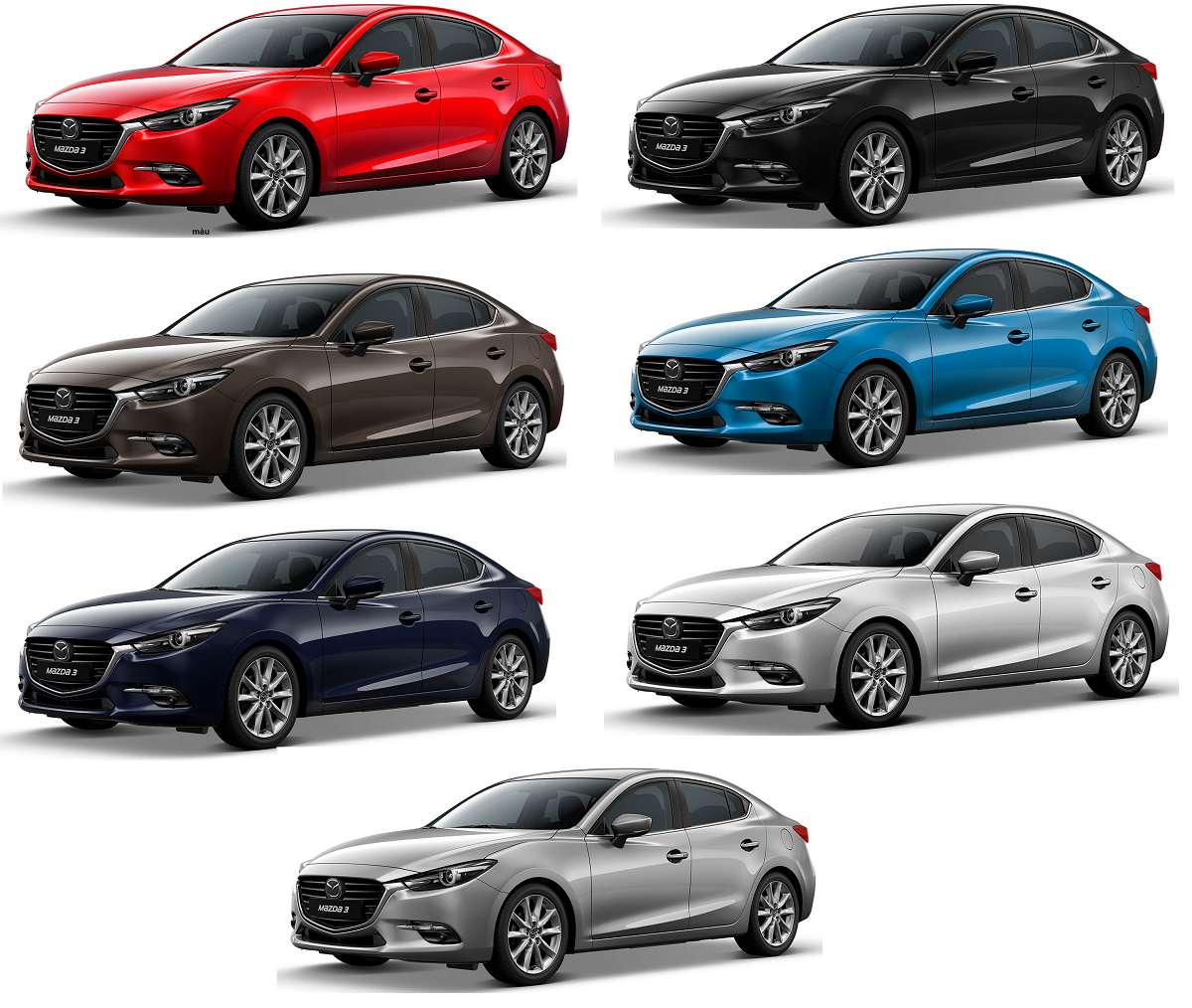 Màu xe Mazda đẹp nhất